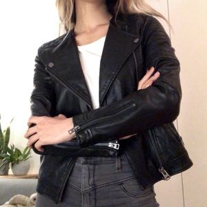 Topshop faux leather jacket
